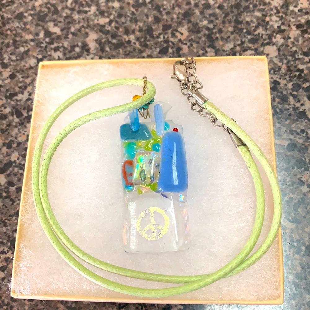 Peace sign necklace